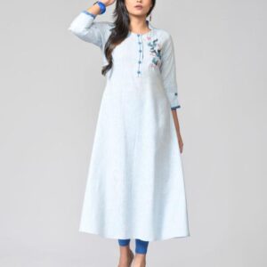 Precious Cotton Blend Printed Kurti  - sozo