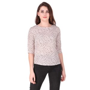 Women's Latest Crepe Printed Top  - sozo