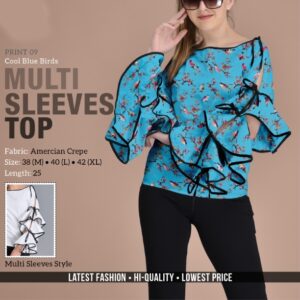Women's American Crepe Floral Tops  - sozo