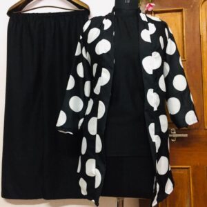 NEW  SHRUG-PLAZZO SET-LSE