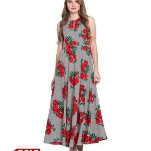 R V Ethnic Crepe Kurti - GRE