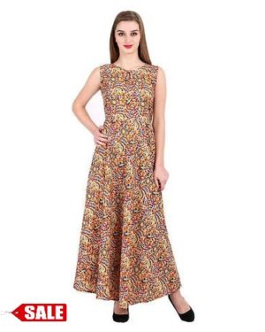 R V Ethnic Crepe Kurti - GRE