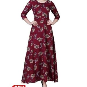 R V Ethnic Crepe Kurti - GRE