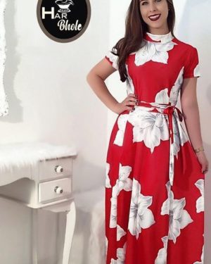 Digital Printed Crepe Dresses For Women's - GRE