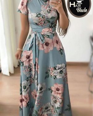 Digital Printed Crepe Dresses For Women's - GRE