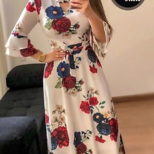 Digital Printed Crepe Dresses For Women's - GRE