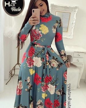 Digital Printed Crepe Dresses For Women's - GRE