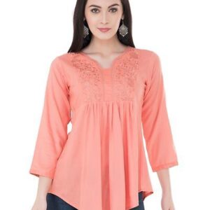 Women's Rayon Peach Top - GRE