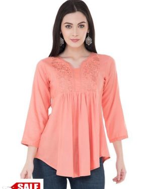 Women's Rayon Peach Top - GRE
