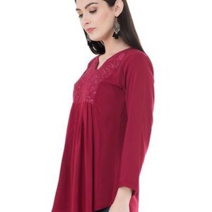 Women’s Rayon Mahroon Top – GRE