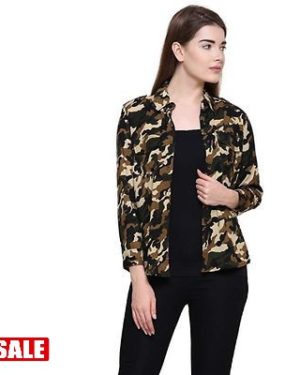 Army Print Shirt For Women - GRE