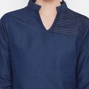 Women’s Regular Length Solid Denim Top – GRE