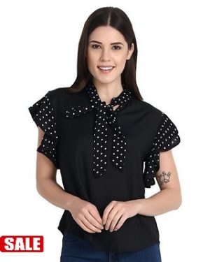 Tie Collar Western Tops - GRE