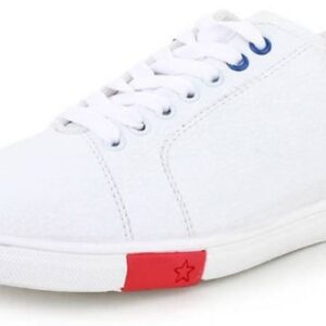 White Synthetic Causal Sneakers Shoes for Men's - GRE