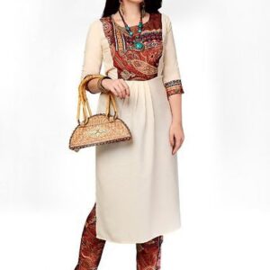 Stylish Rayon Printed Kurti With Palazzo Set - GRE