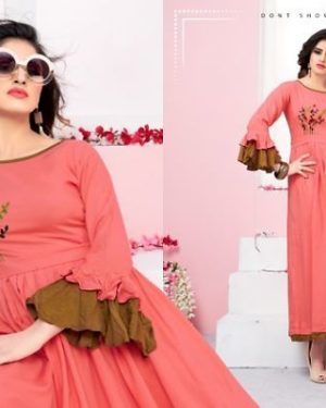 Designer Heavy Rayon Embroidery Kurta - GRE