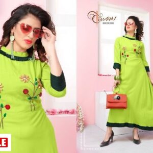 Designer Heavy Rayon Embroidery Kurta - GRE