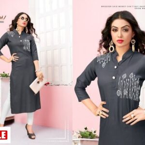 Designer Heavy Rayon Embroidery Kurta - GRE