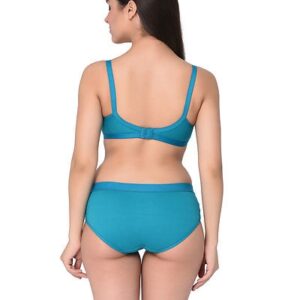 Pink-Rama Printed Cotton Hosiery Non-Padded B-Cup Bra And Panty (Set Of 2) – GRE