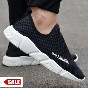Ultra Lite Black SlipOn Sports Sneakers - GRE