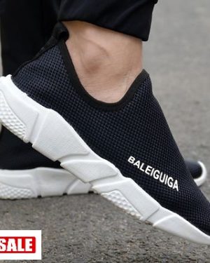 Ultra Lite Black SlipOn Sports Sneakers - GRE