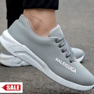 Ultra Lite Grey LaceUp Sports Sneakers - GRE