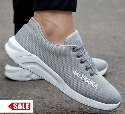 img_1566994959 Ultra Lite Grey LaceUp Sports Sneakers - GRE