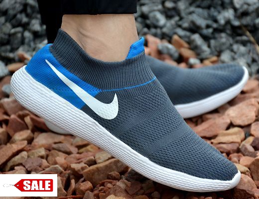 img_1566997356 Men's Grey Synthetic Self Design Sneaker Sports Shoes - GRE