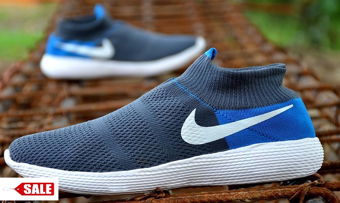 img_1566997359 Men's Grey Synthetic Self Design Sneaker Sports Shoes - GRE - Image 2