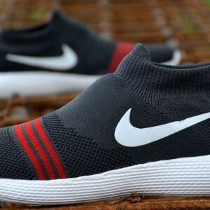 Men’s Grey Synthetic Self Design Sneaker Sports Shoes – GRE