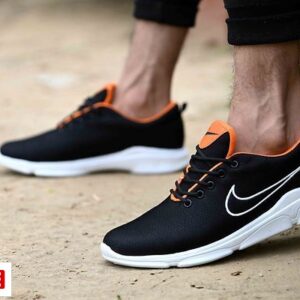 Elegant Orange Mesh Sports Shoes - GRE