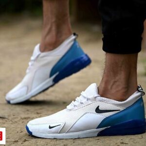 Elegant White Mesh Sports Shoes - GRE