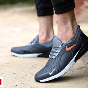Elegant Grey Mesh Sports Shoes - GRE