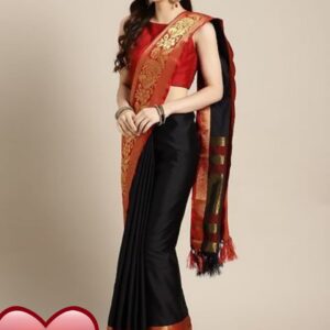 Aura Cotton Silk Jacquard Sarees with Blouse piece -GRE