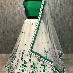 Women’s Net Lehenga Choli With Dupatta – GRE