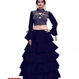 Tafeta Silk Embroidered Lehenga Choli - GRE