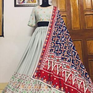Elegant Soft Silk Women's Lehenga Choli Set With Dupatta - GRE