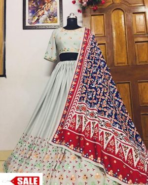 Elegant Soft Silk Women's Lehenga Choli Set With Dupatta - GRE