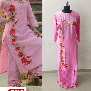 Elegant Heavy Rayon Embroidery Kurta And Palazzo Set - GRE