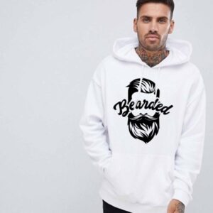 Cotton Fleece Printed Regular Hoodie-SOZO