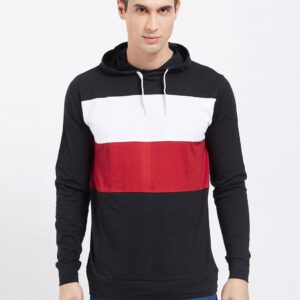 Lewel Cotton Color Block Hoodies - sozo
