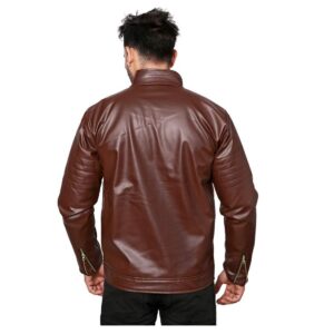 Rexine Leather Solid Mens Jacket – sozo
