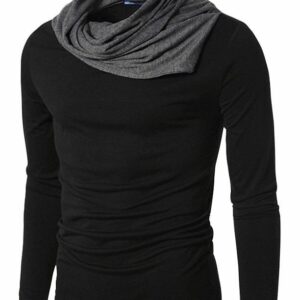 Code Cotton Solid Cowl Neck T-Shirt - sozo