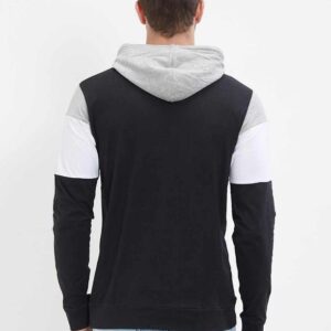 Lewel Cotton Color Block Hoodies  – sozo