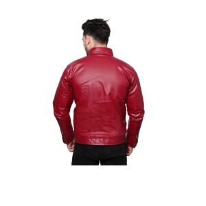 Rexine Leather Solid Mens Jacket  – sozo