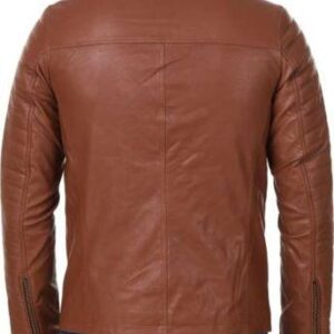Faux Leather Solid Mens Jacket – sozo