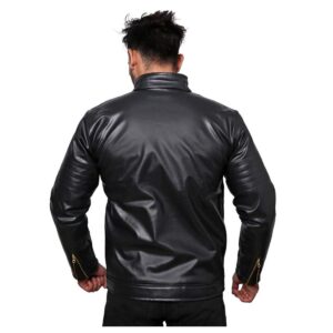 Rexine Leather Solid Mens Jacket  – sozo