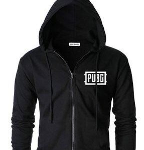 Trending Printed Cotton Blend Hooded Sweatshirts PUBG-GRE