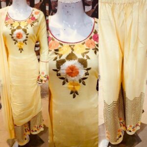 Affordable Rayon Embroidered Calf Length Kurta Set  - sozo