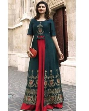 New Rayon Printed Ankle Length Kurti  - sozo